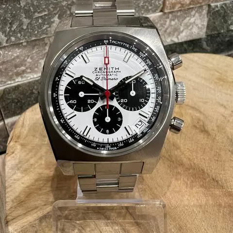 Zenith El Primero Chronomaster 03.A384.400/21.M384 37mm Stainless steel White