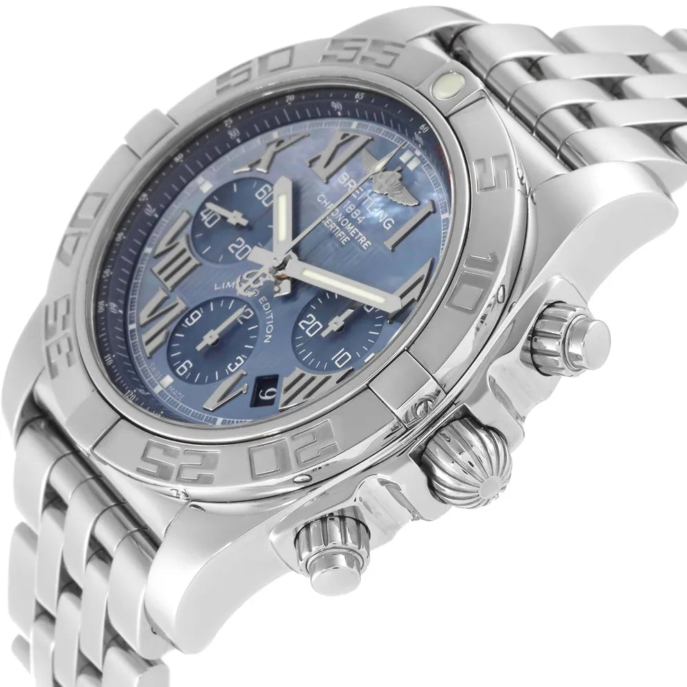 Breitling Chronomat AB0110 43.5mm Stainless steel Mother-of-pearl 1