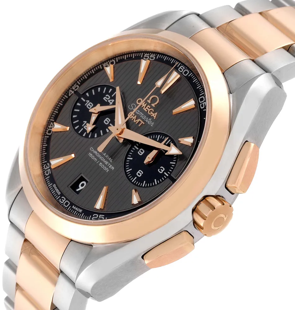 Omega Aqua Terra 231.20.43.52.06.001 43mm Yellow gold and stainless steel Gray 1