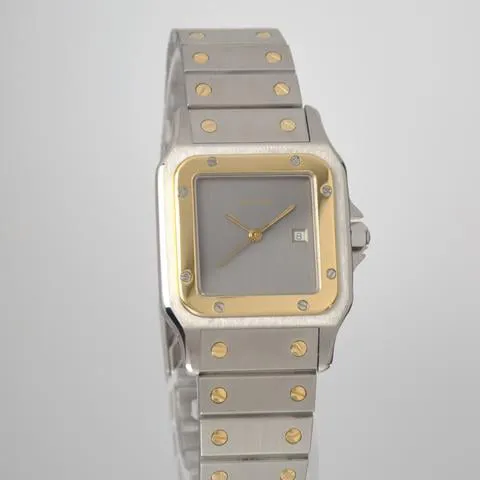 Cartier Santos 2961 29mm Yellow gold and stainless steel Gray