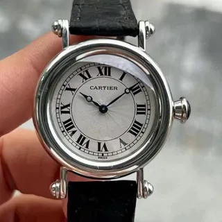 Cartier Diabolo 1462 32mm Platinum Silver