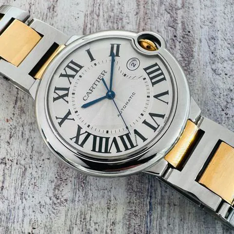 Cartier Ballon Bleu 42mm 3001 36mm Yellow gold and Stainless steel Silver