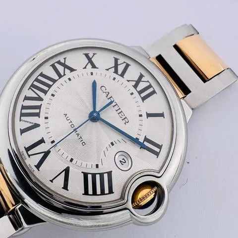 Cartier Ballon Bleu 42mm 3001 36mm Yellow gold and Stainless steel Silver 2