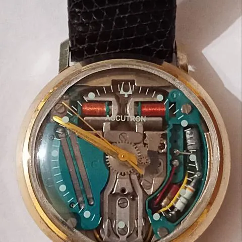 Bulova Accutron 214 34mm Stainless steel Skeletonized 9