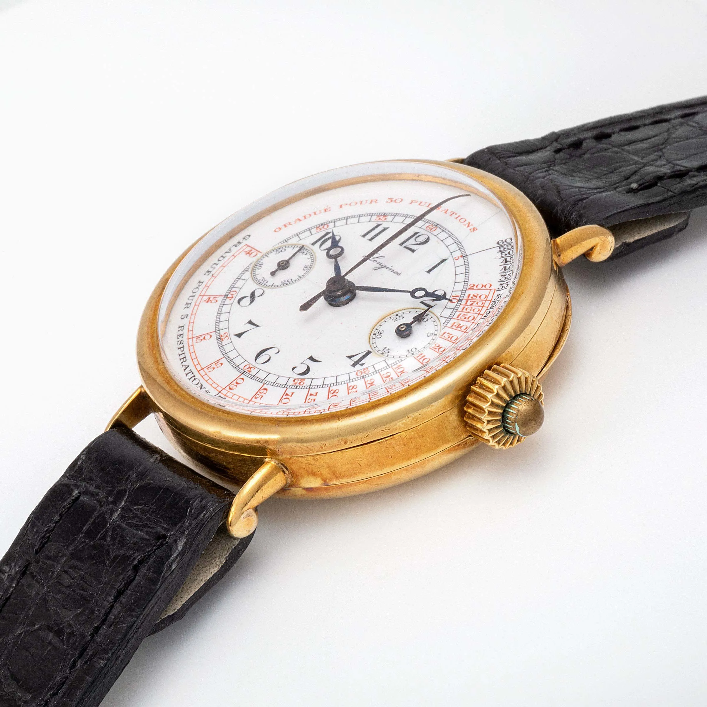 Longines Monopusher 33mm Yellow gold 2