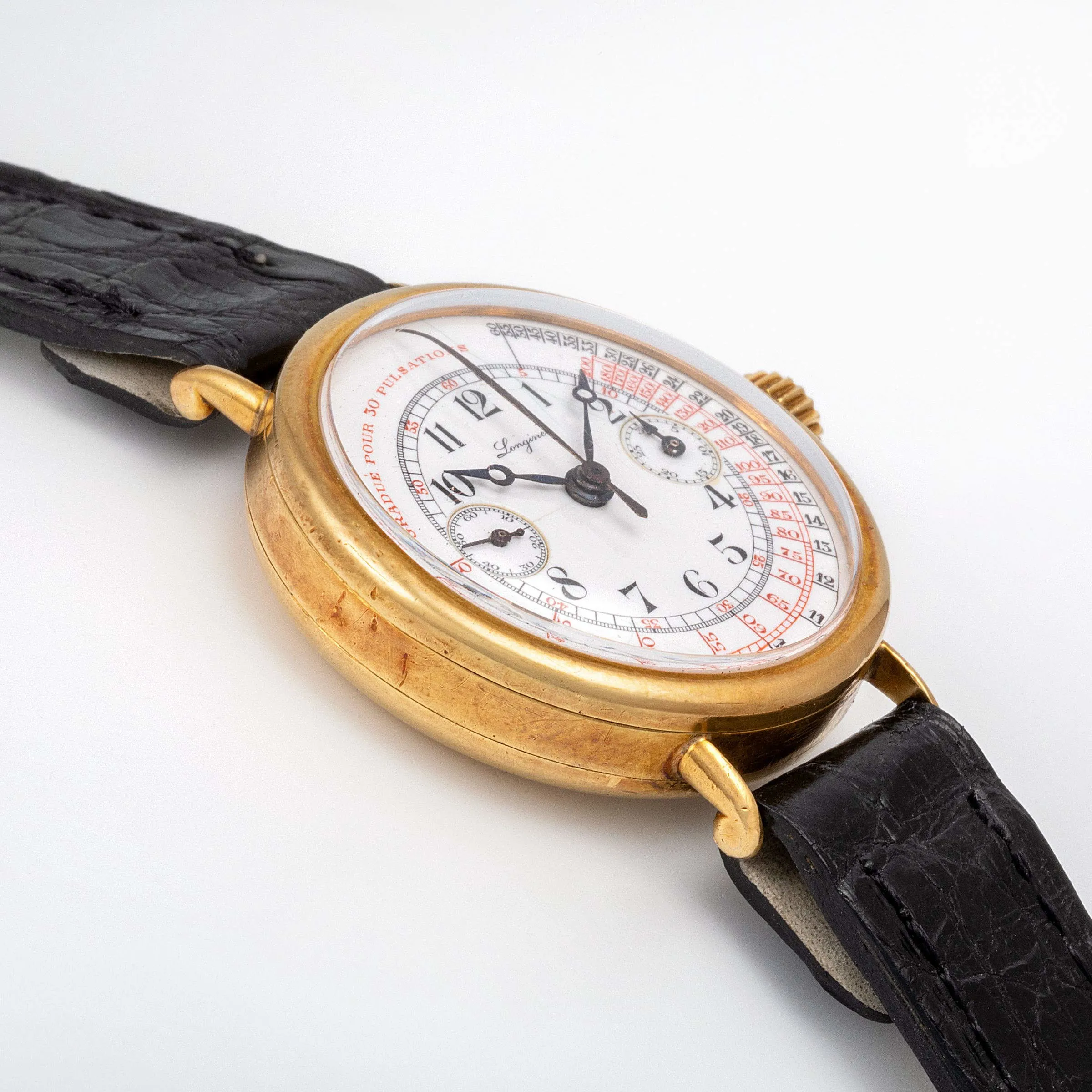 Longines Monopusher 33mm Yellow gold 3