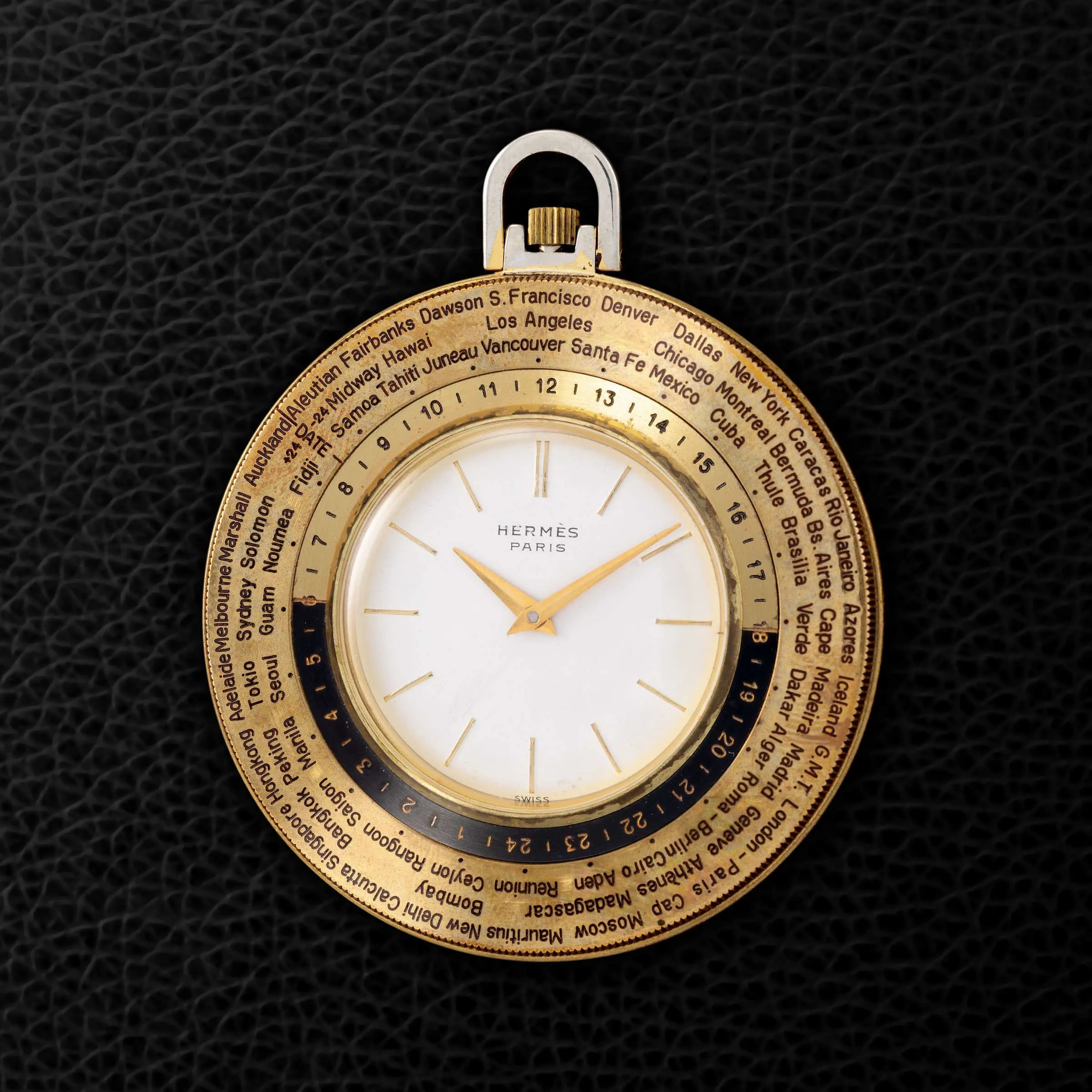 Hermès 52mm Gold-plated Silver