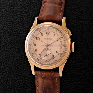 Longines Monopusher Rose gold Pink