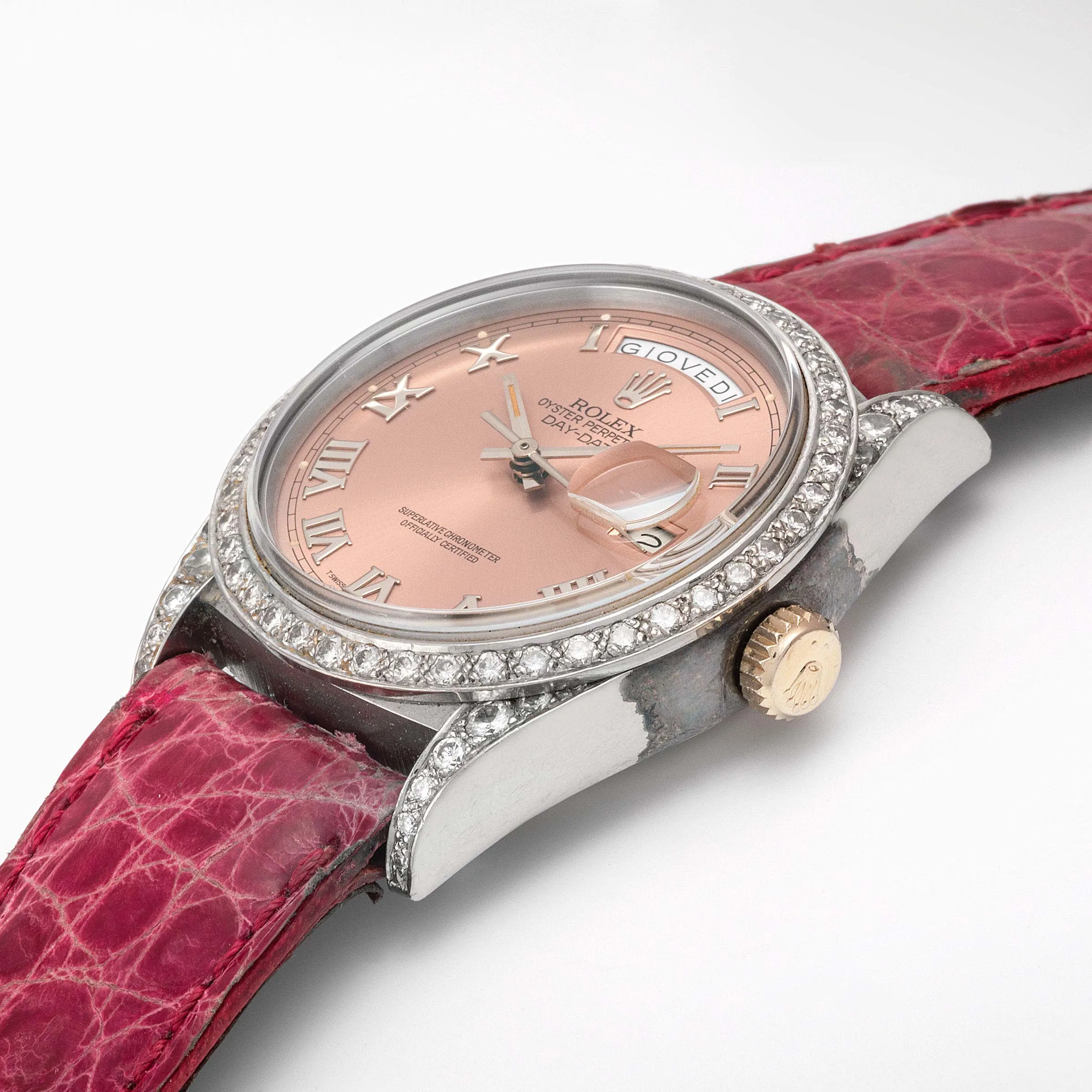 Rolex Day-Date 18039B 36mm White gold and Diamond Pink 2