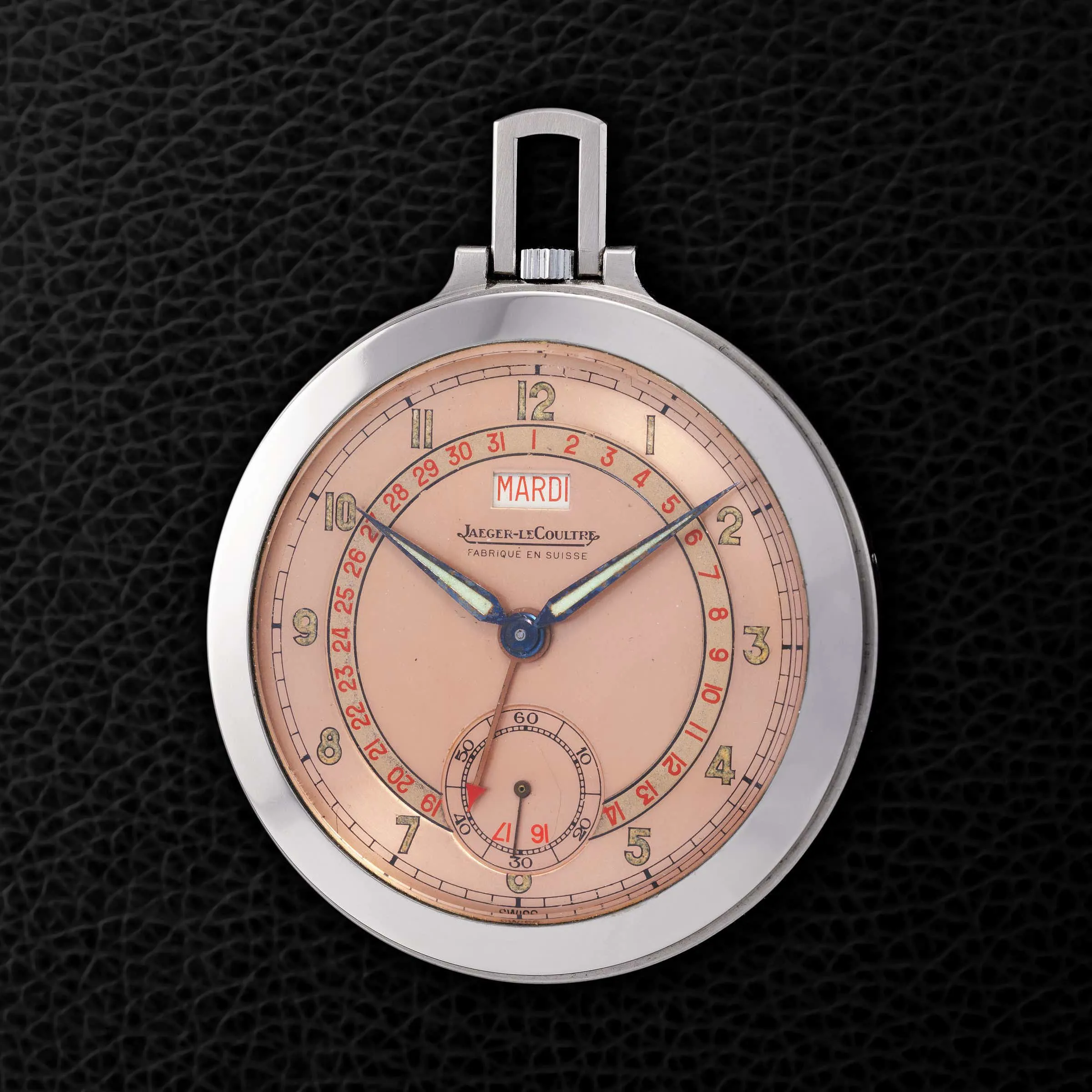 Jaeger-LeCoultre 46mm Stainless steel Salmon