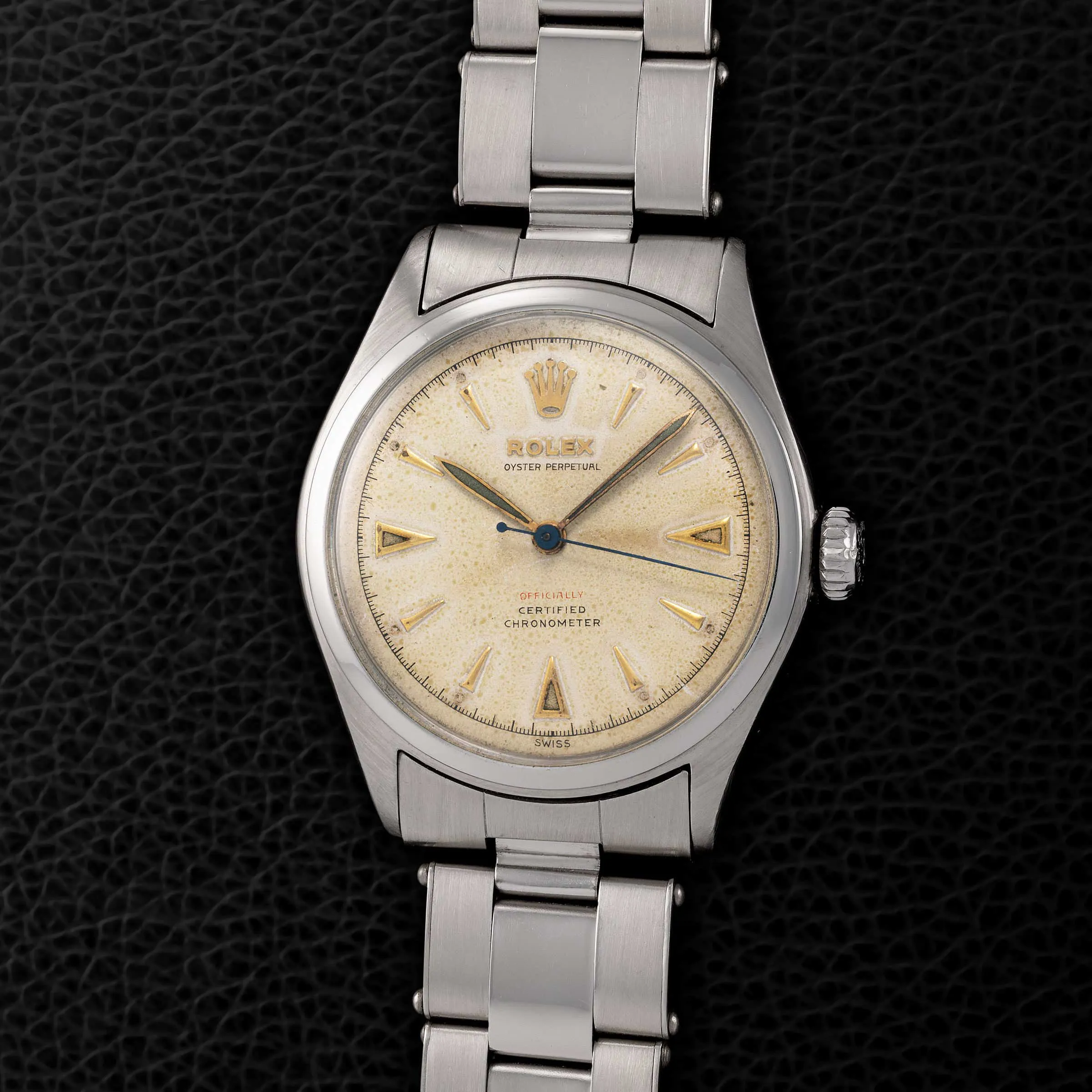 Rolex Oyster Perpetual 6106 34mm Stainless steel Patinated