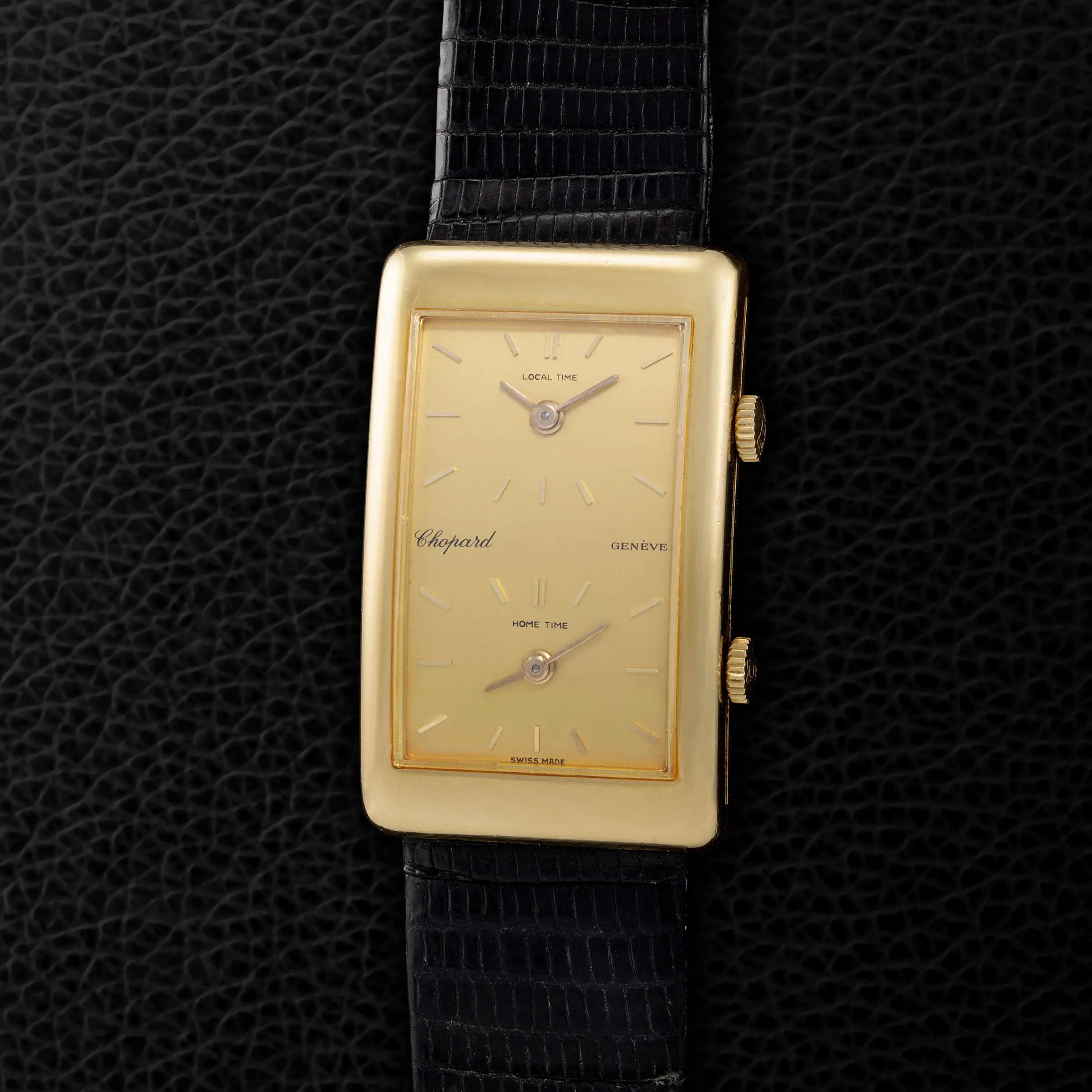 Chopard Dual Time 2087 22mm Yellow gold Champagne