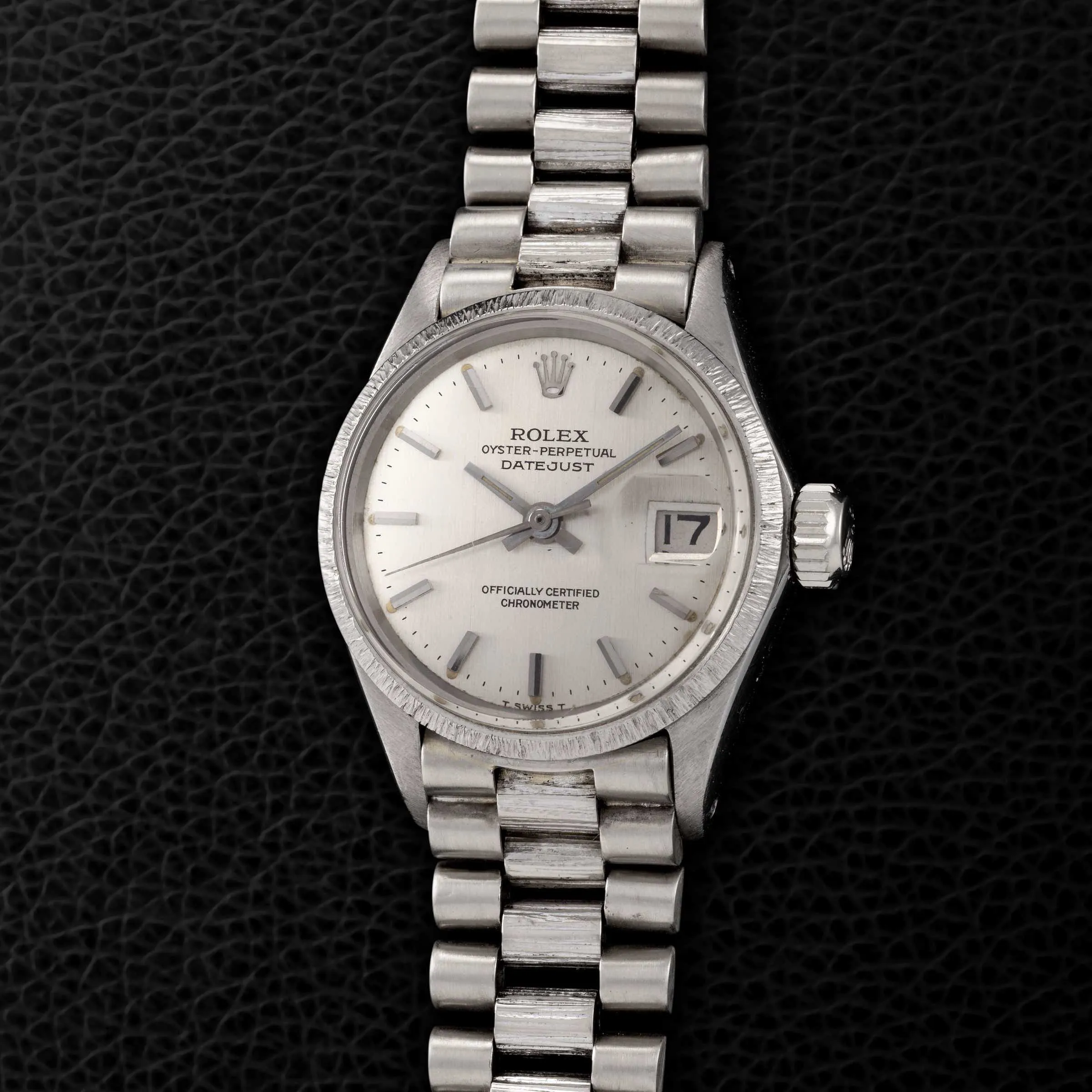 Rolex Lady-Datejust 6527 25mm White gold Silver