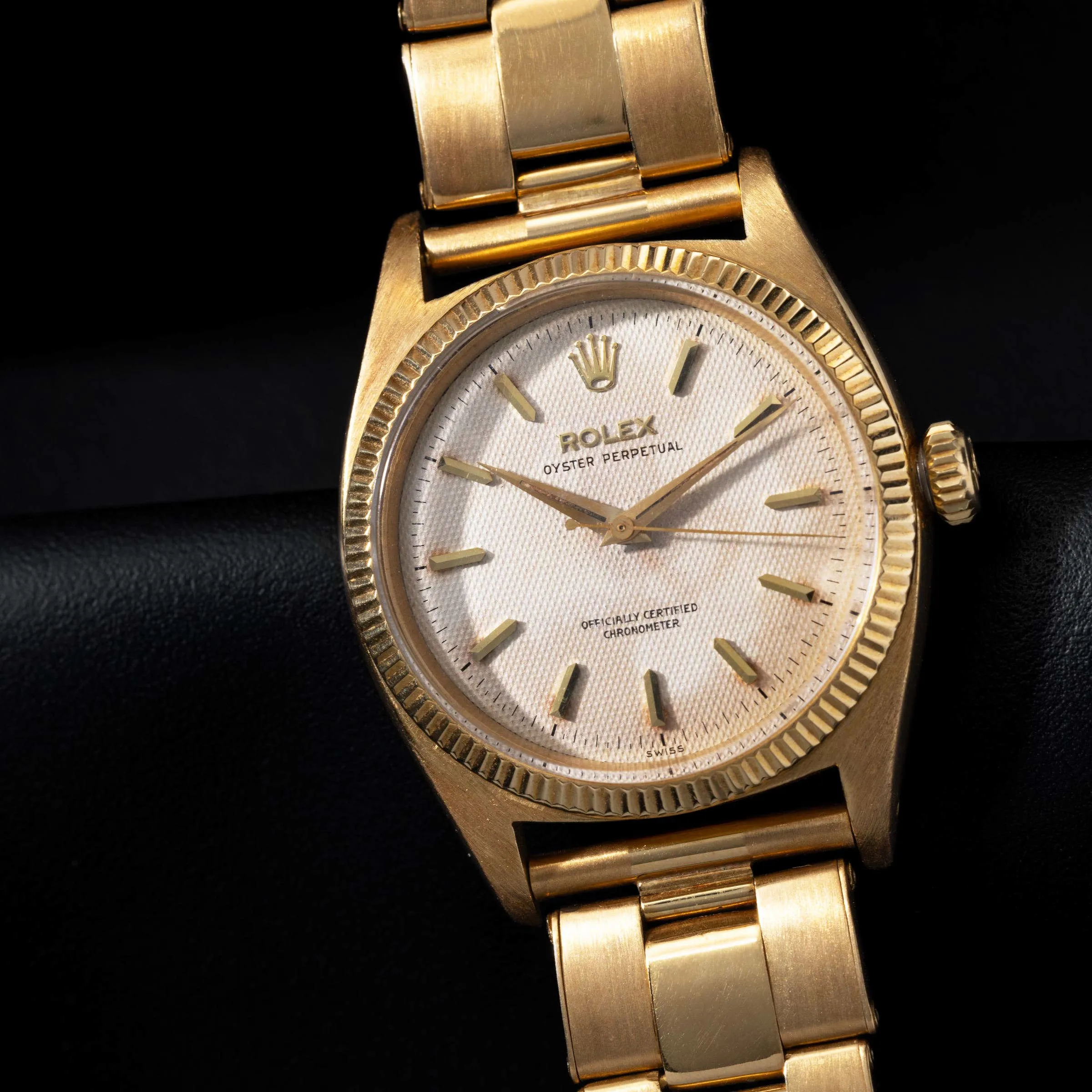 Rolex Oyster Perpetual 6502 34mm Yellow gold White 2