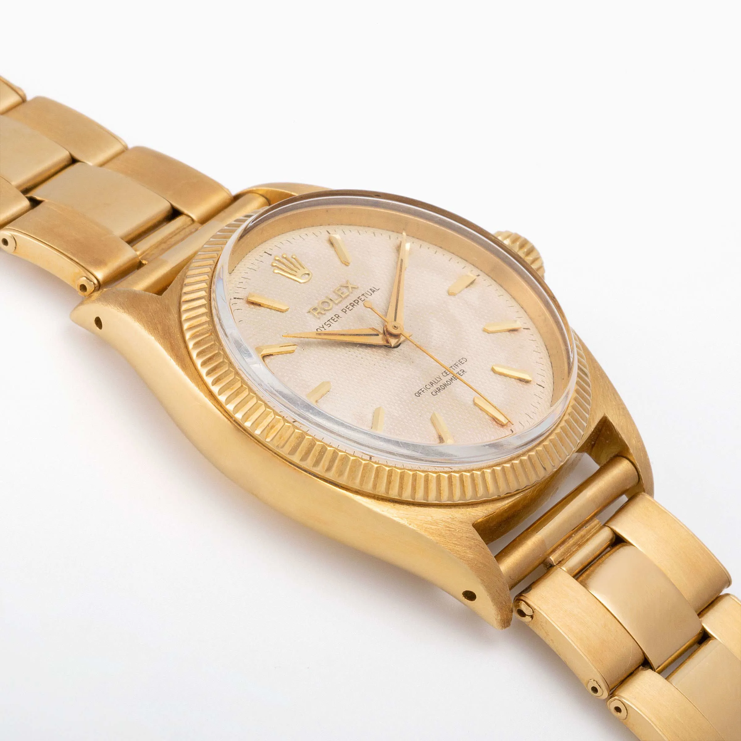 Rolex Oyster Perpetual 6502 34mm Yellow gold White 1