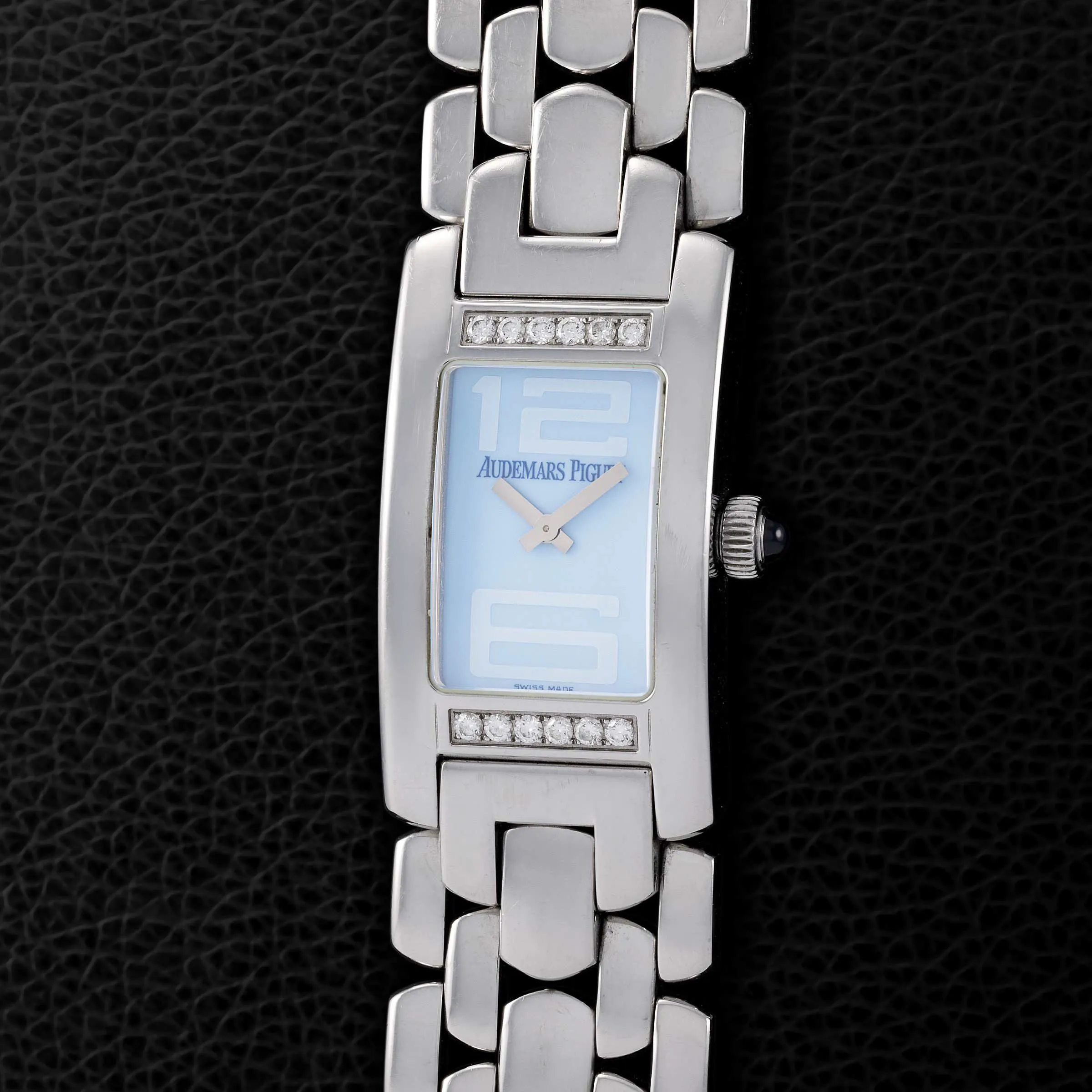 Audemars Piguet Promesse 67259ST 20mm Stainless steel and Diamond Light blue