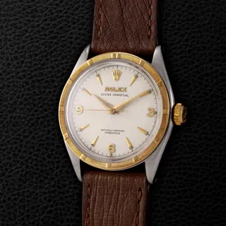 Rolex Oyster Perpetual 34 6103 Yellow gold and Stainless steel Silver