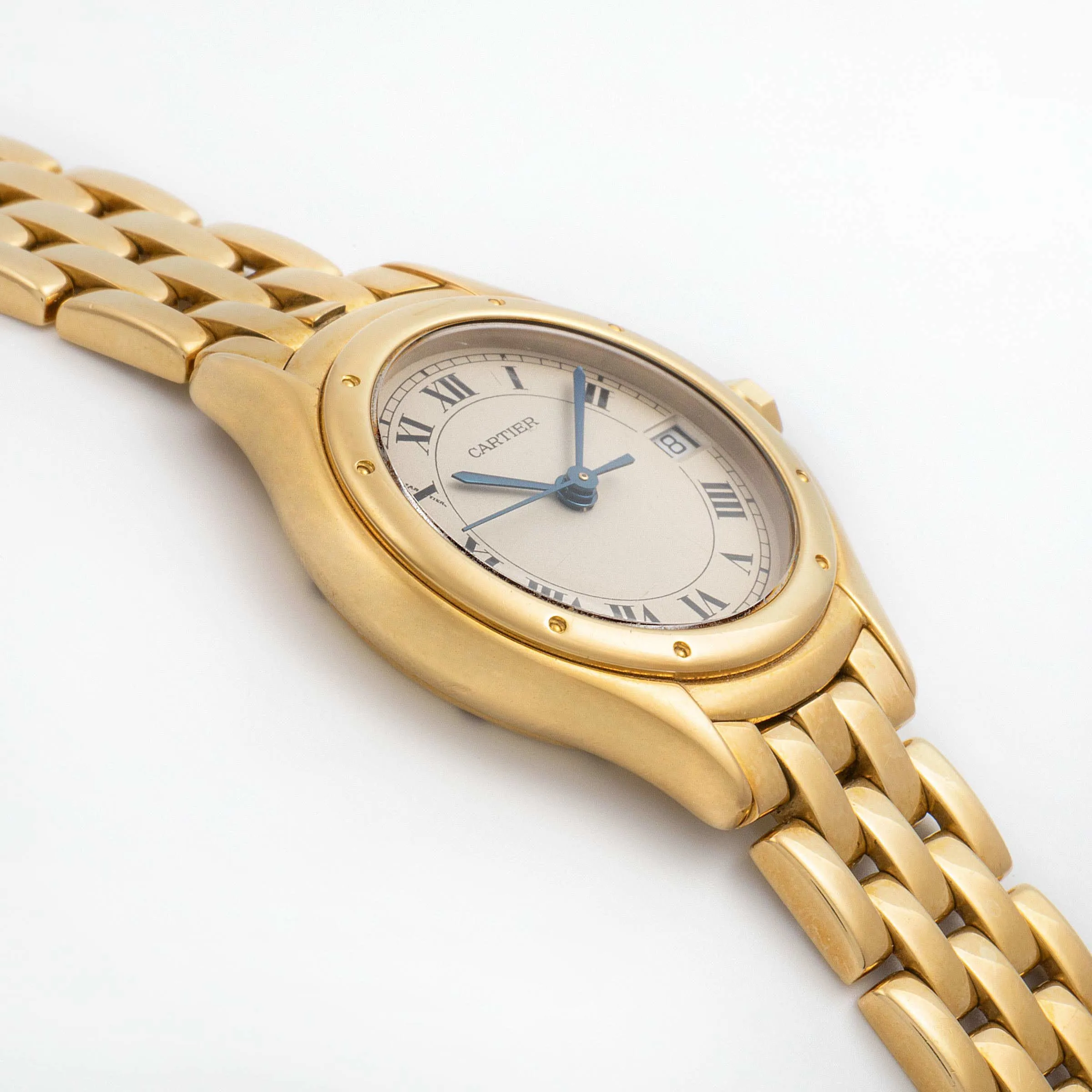 Cartier Cougar 887906 27mm Yellow gold Silver 3