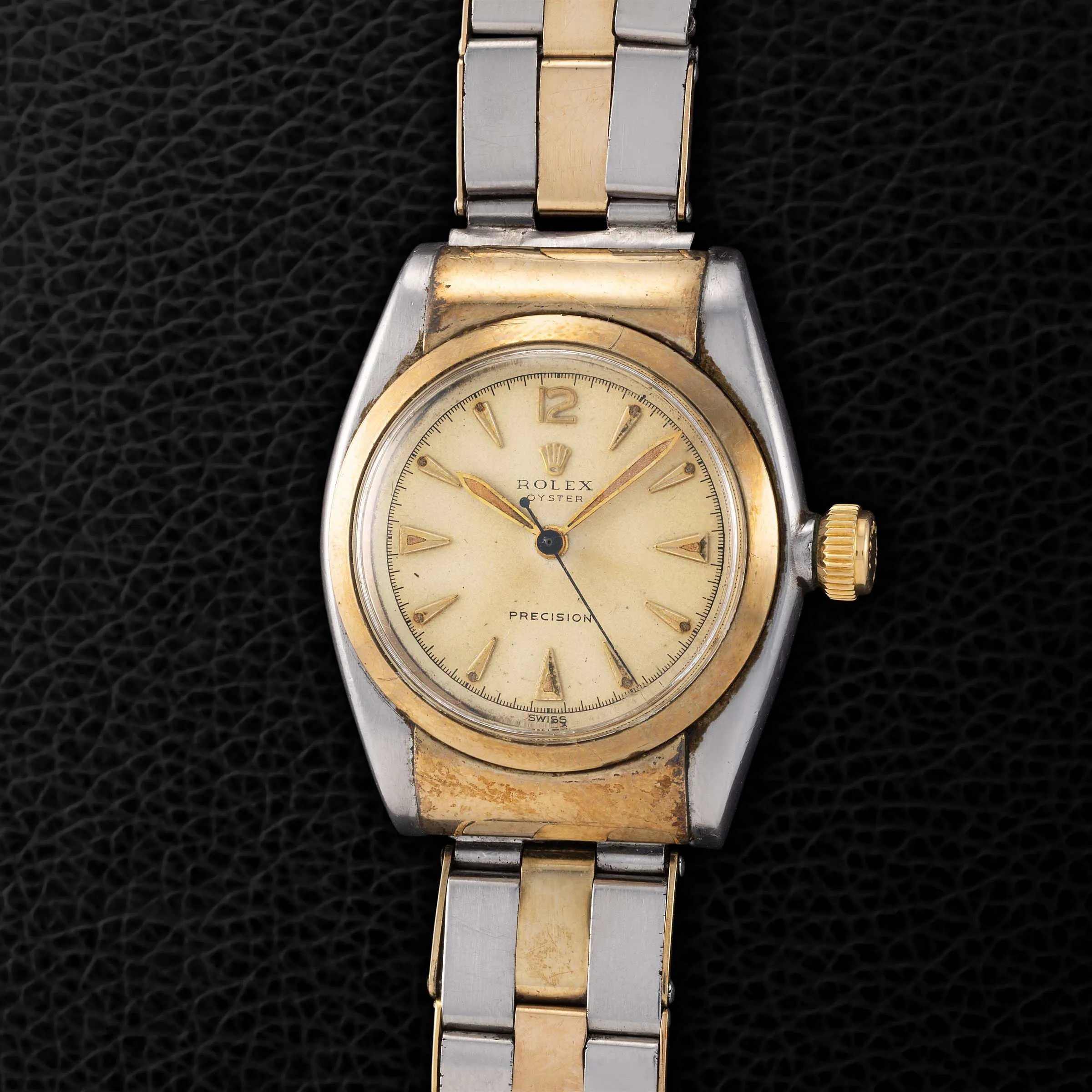 Rolex Bubble Back 2319 32mm Stainless steel and yellow gold Silver