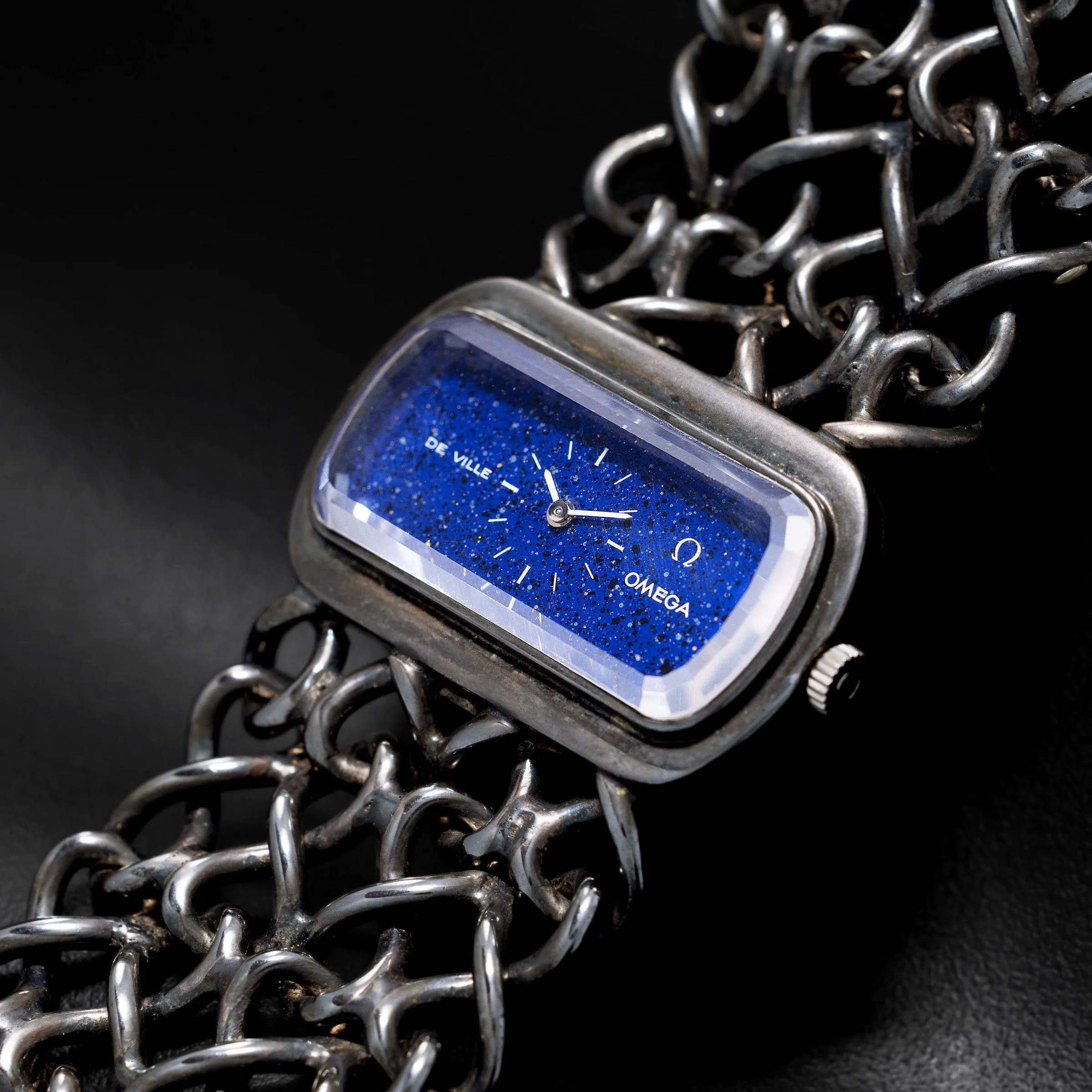 Omega De Ville 8332 35mm Silver Lapis lazuli 1