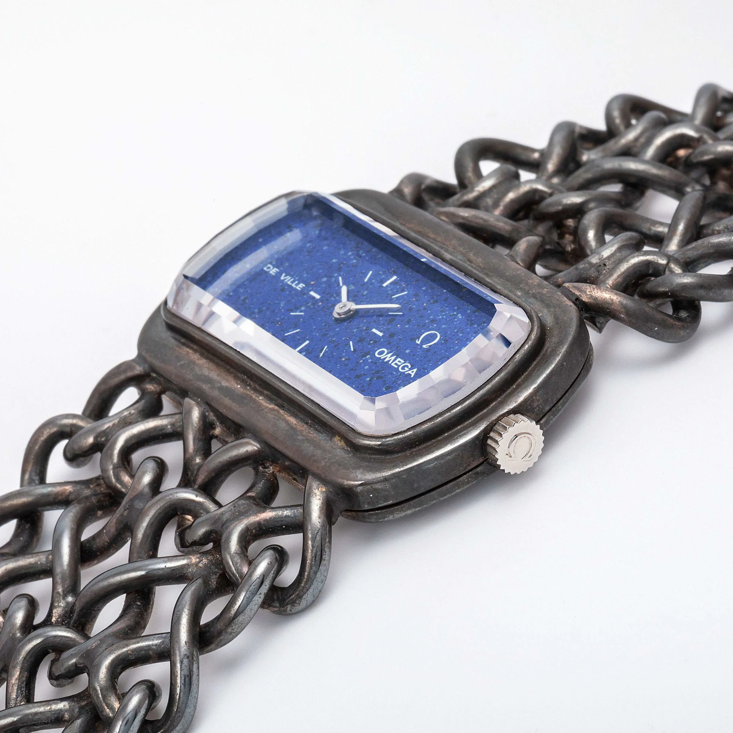 Omega De Ville 8332 35mm Silver Lapis lazuli 3