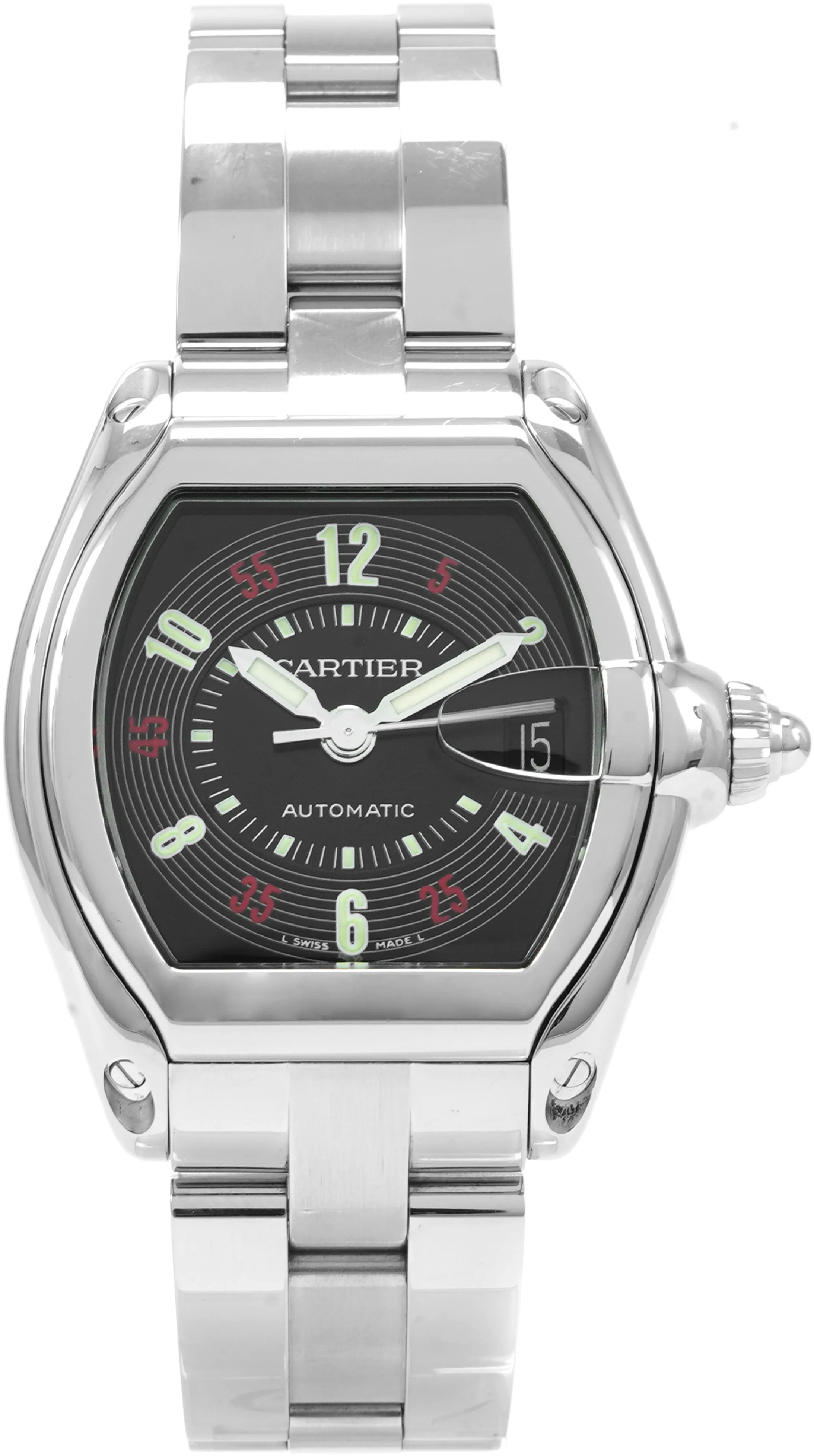 Cartier Roadster W62002V3 35mm Stainless steel