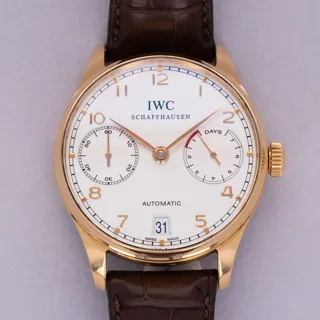 IWC Portugieser IW50010013 Rose gold Silver