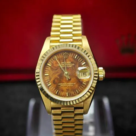 Rolex Lady-Datejust 69178 26mm Yellow gold Brown