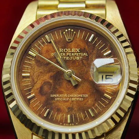 Rolex Lady-Datejust 69178 26mm Yellow gold Brown 3