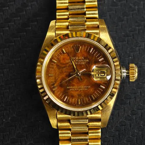 Rolex Lady-Datejust 69178 26mm Yellow gold Brown 17