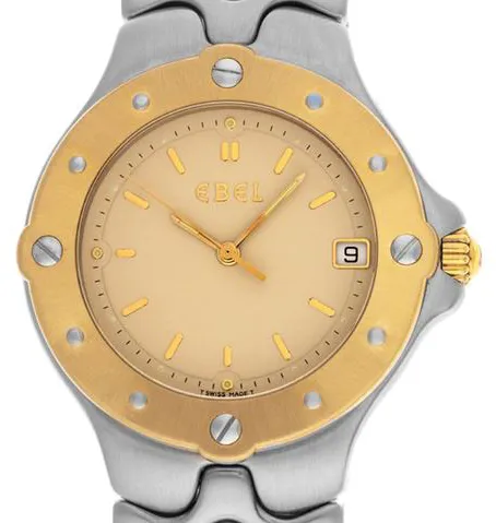 Ebel Sportwave 35mm Stainless steel Champagne