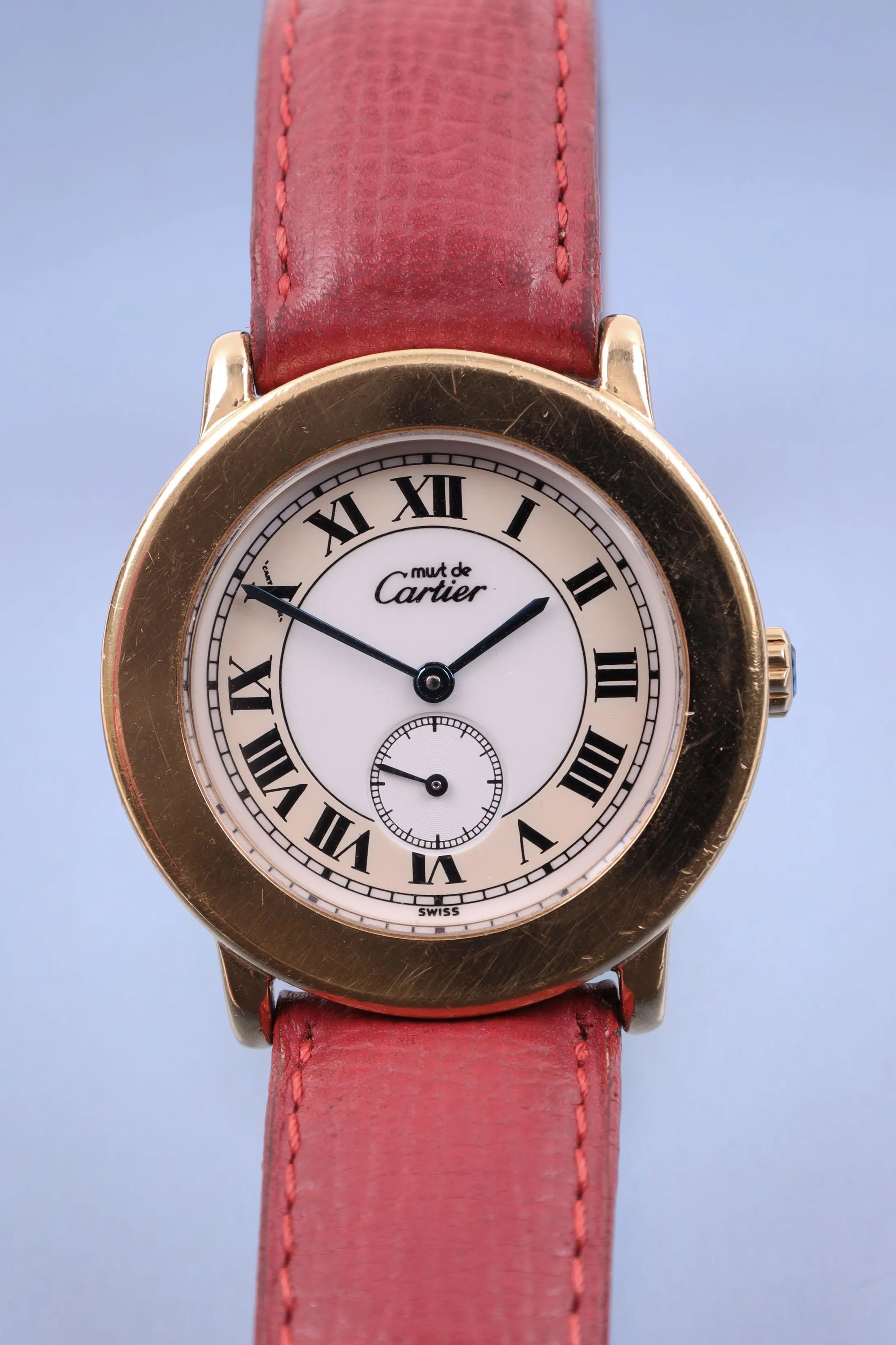 Cartier Must de Cartier 34mm Gold-plated silver White and Cream