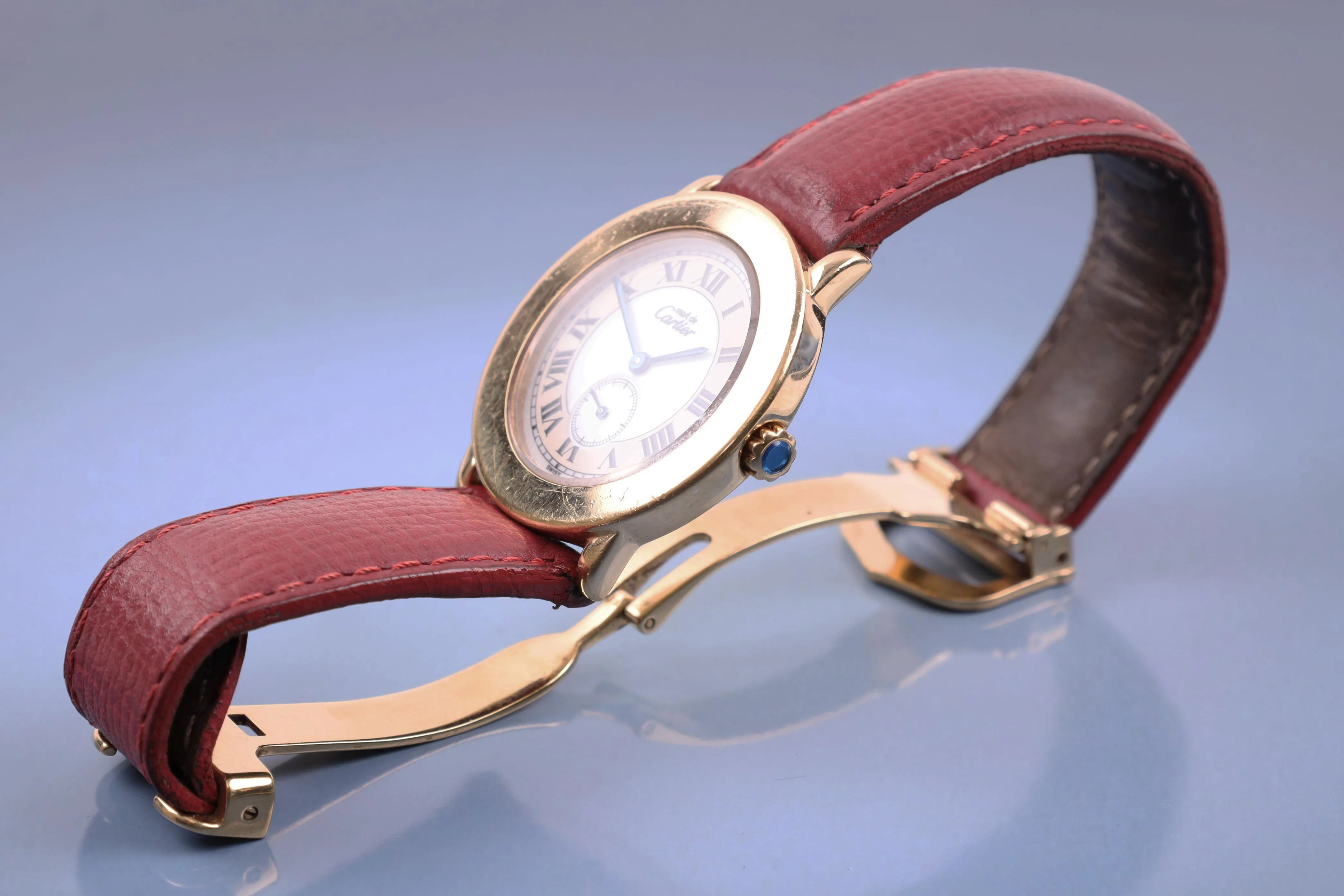 Cartier Must de Cartier 34mm Gold-plated silver White and Cream 2