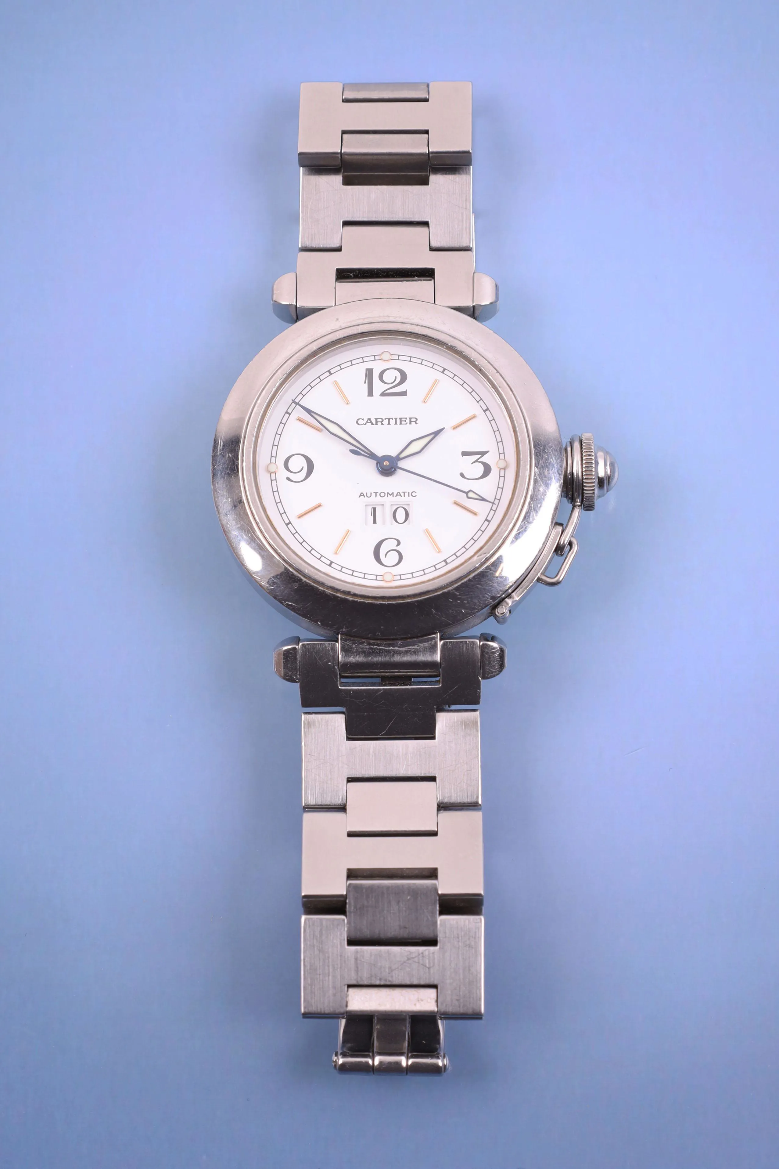 Cartier Pasha 2475 35.5mm Stainless steel White 1