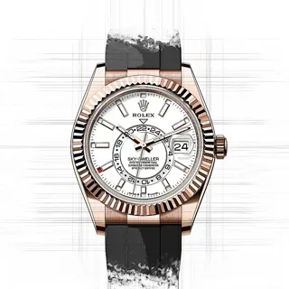 Rolex Sky-Dweller 336235 42mm Rose gold Weiß