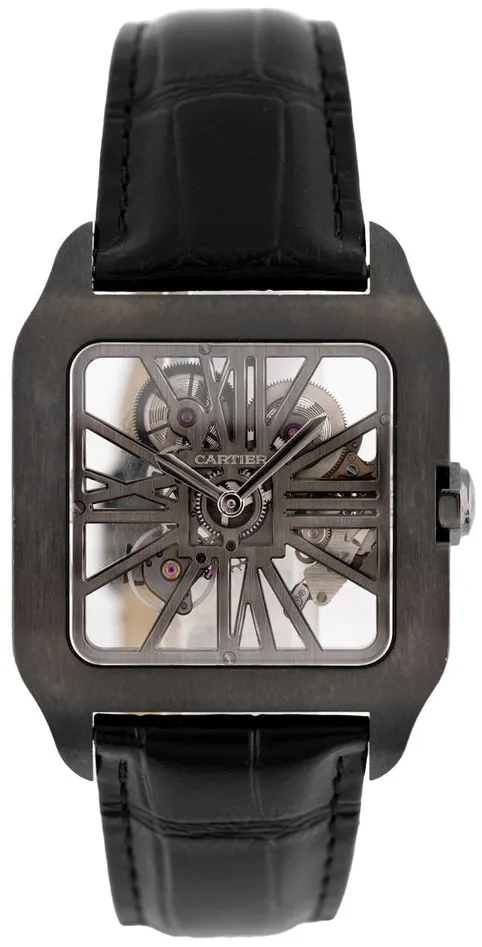 Cartier Santos Dumont W2020052 47.5mm Titanium Transparent