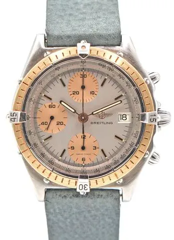 Breitling Chronomat 81950 39mm Yellow gold and stainless steel Gray