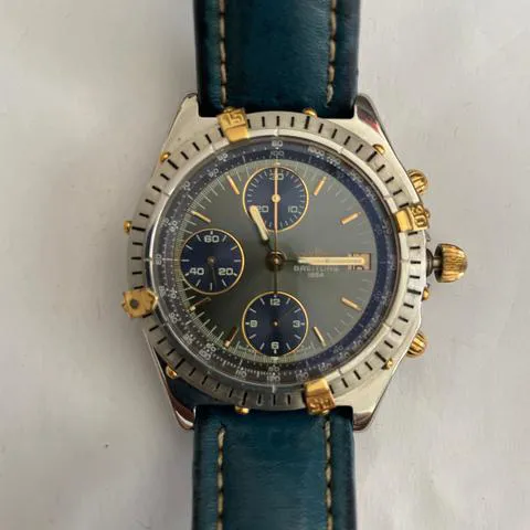 Breitling Chronomat B13047 39mm Yellow gold and stainless steel Blue 5