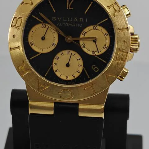 Bulgari Diagono CH 35 G 35mm Yellow gold Black 5