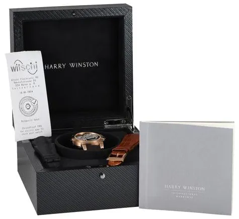 Harry Winston Ocean 44mm Rose gold Blue 4