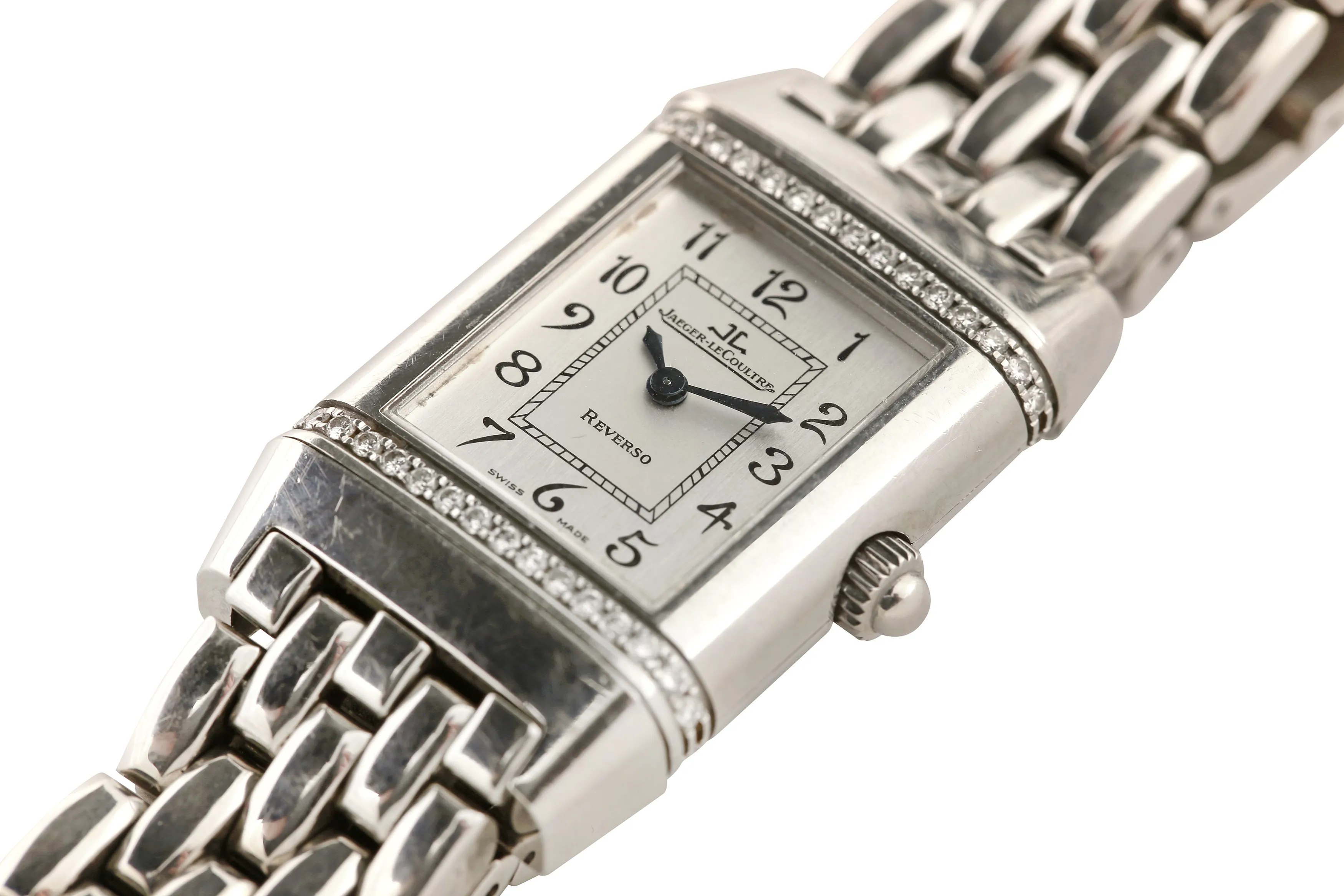 Jaeger-LeCoultre Reverso Q2658120 20.5mm Stainless steel and diamond-set Silver 3