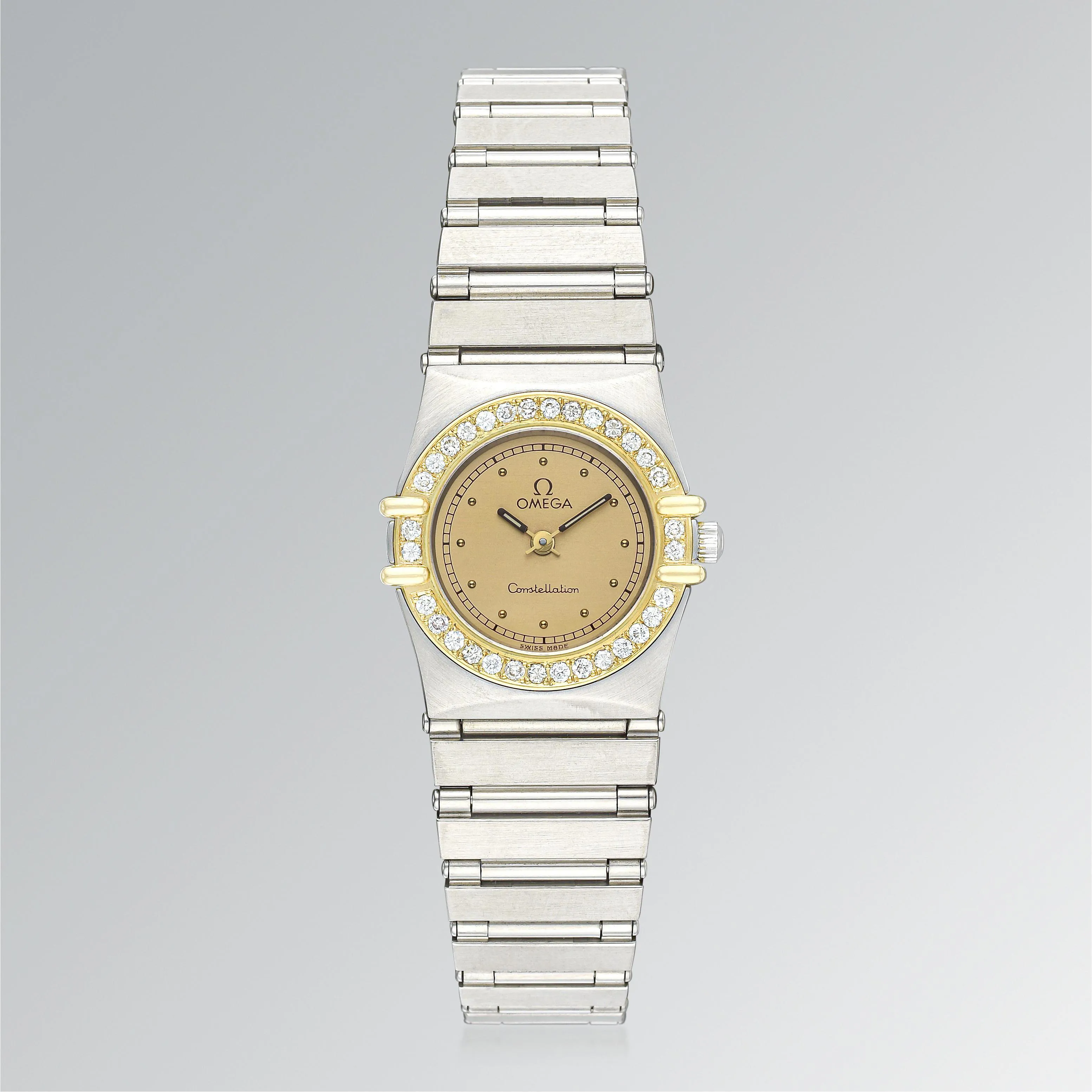Omega Constellation 795.1080 23.5mm Yellow gold and stainless steel Champagne