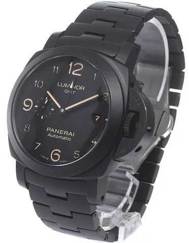 Panerai Luminor 1950 3 Days GMT Automa PAM 01438 44mm Titanium Black 1