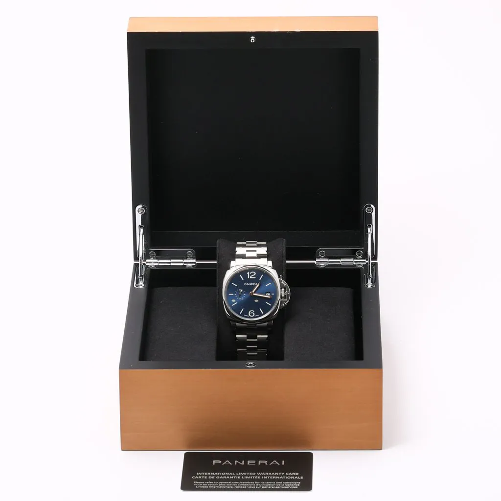 Panerai Luminor Marina PAM 01124 42mm Stainless steel Blue 4