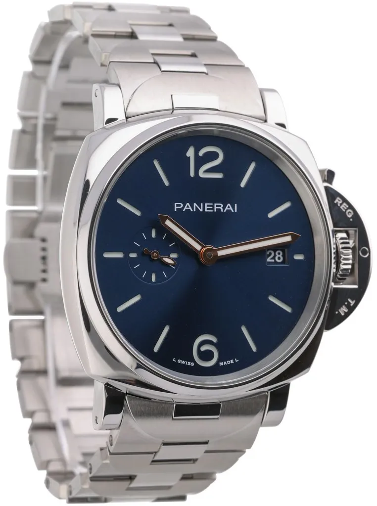 Panerai Luminor Marina PAM 01124 42mm Stainless steel Blue 6