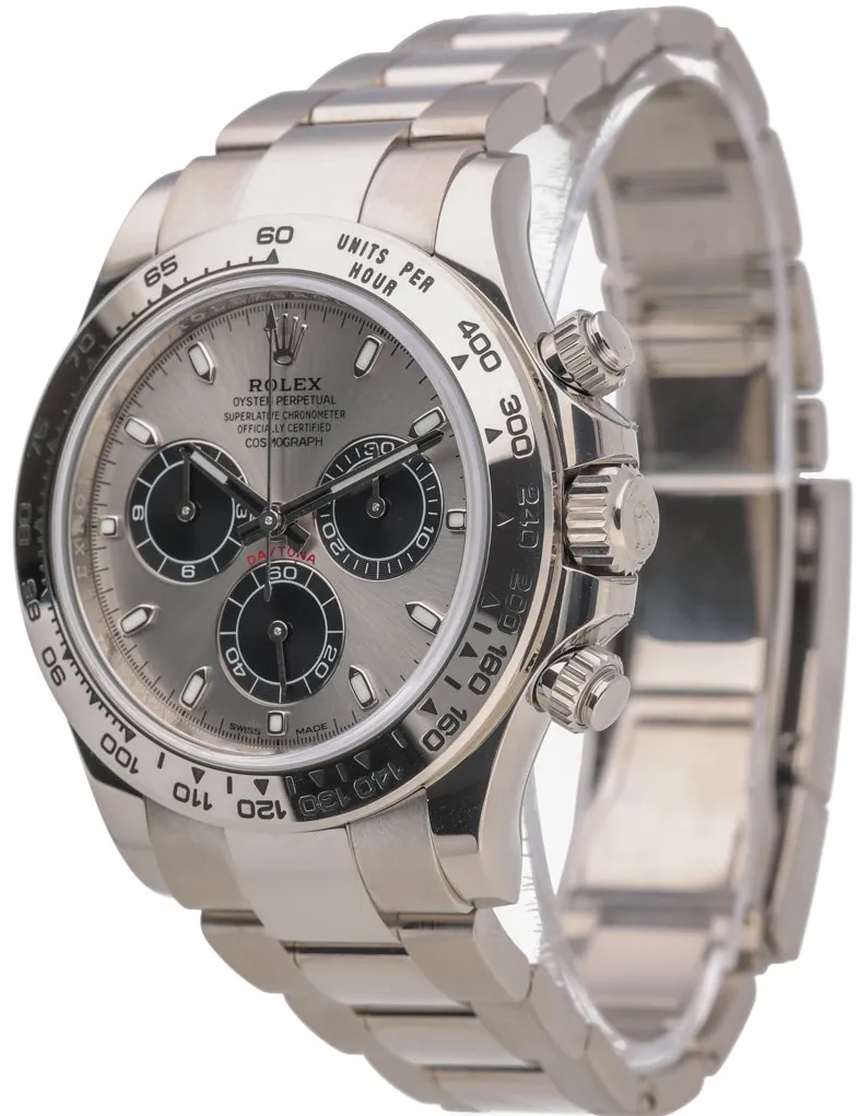 Rolex Daytona 116509 40mm White gold Black 1