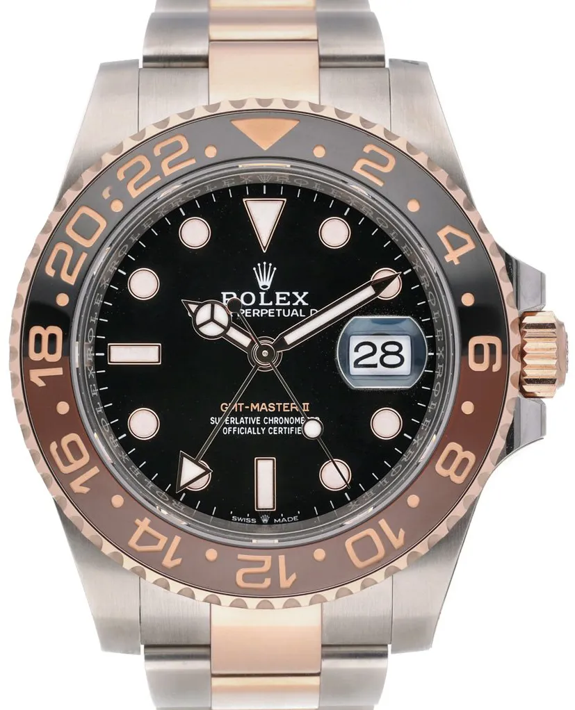 Rolex GMT-Master II 126711CHNR 40mm Steel & rose gold Black