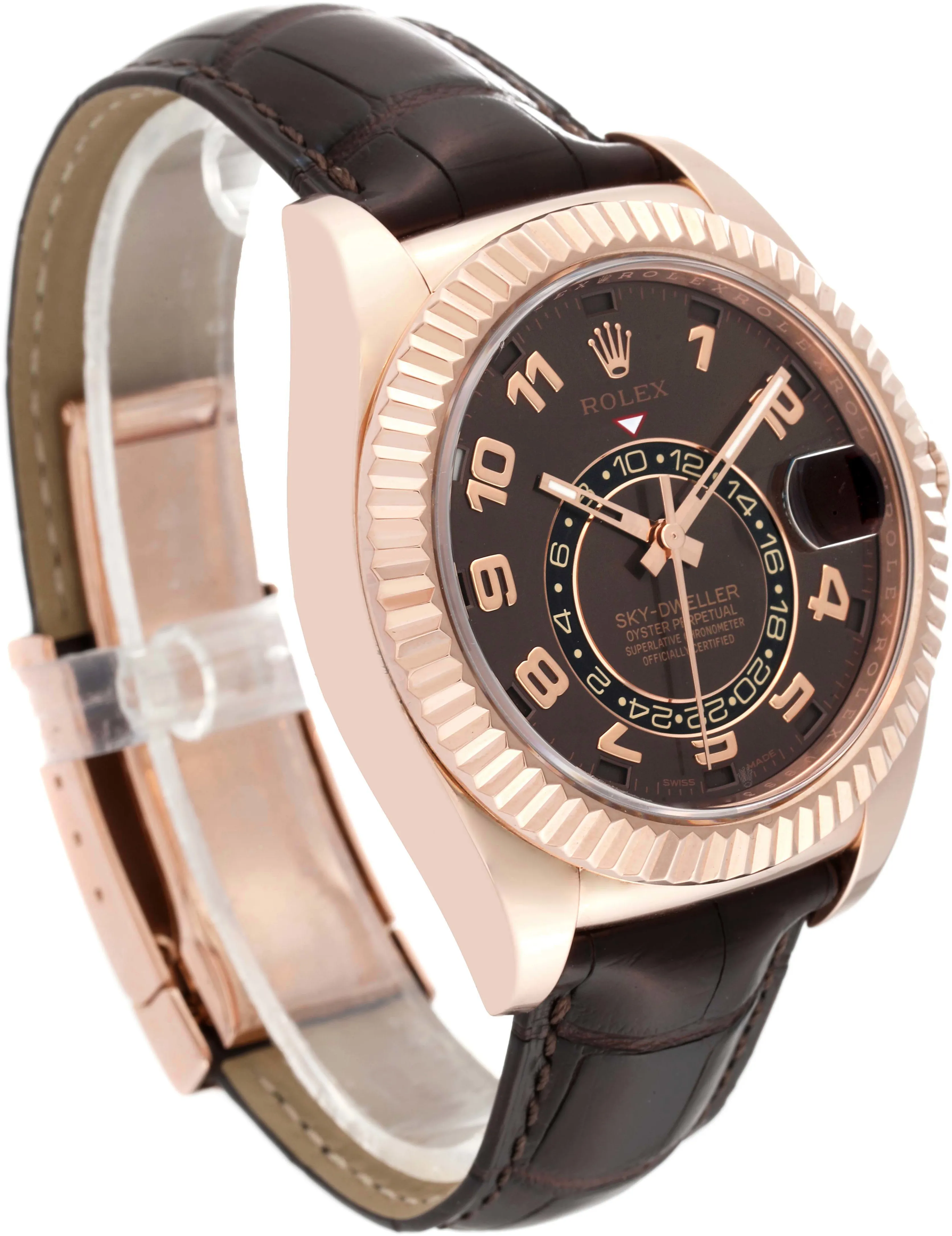 Rolex Sky-Dweller 326135 42mm Rose gold Brown 2