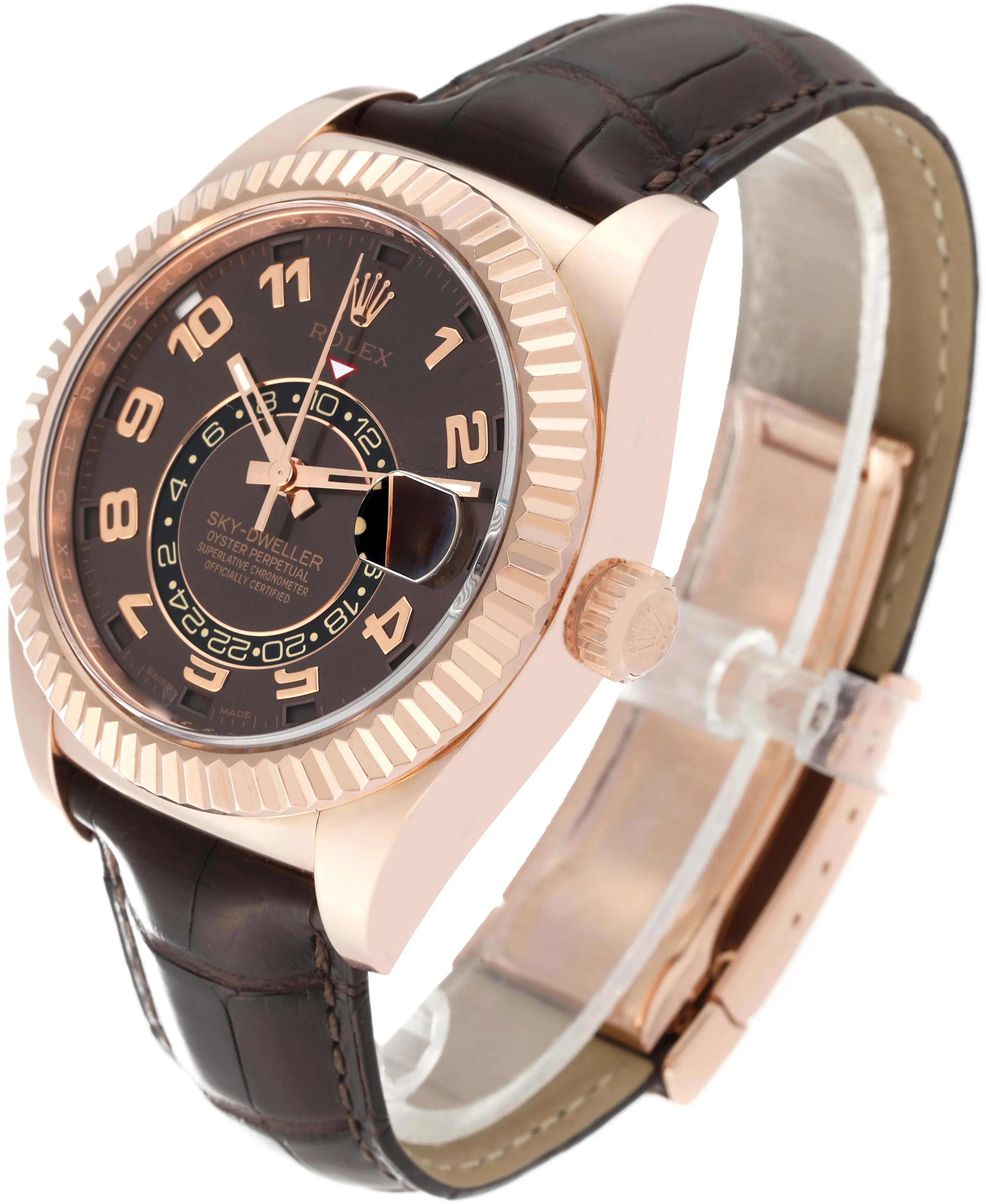 Rolex Sky-Dweller 326135 42mm Rose gold Brown 3