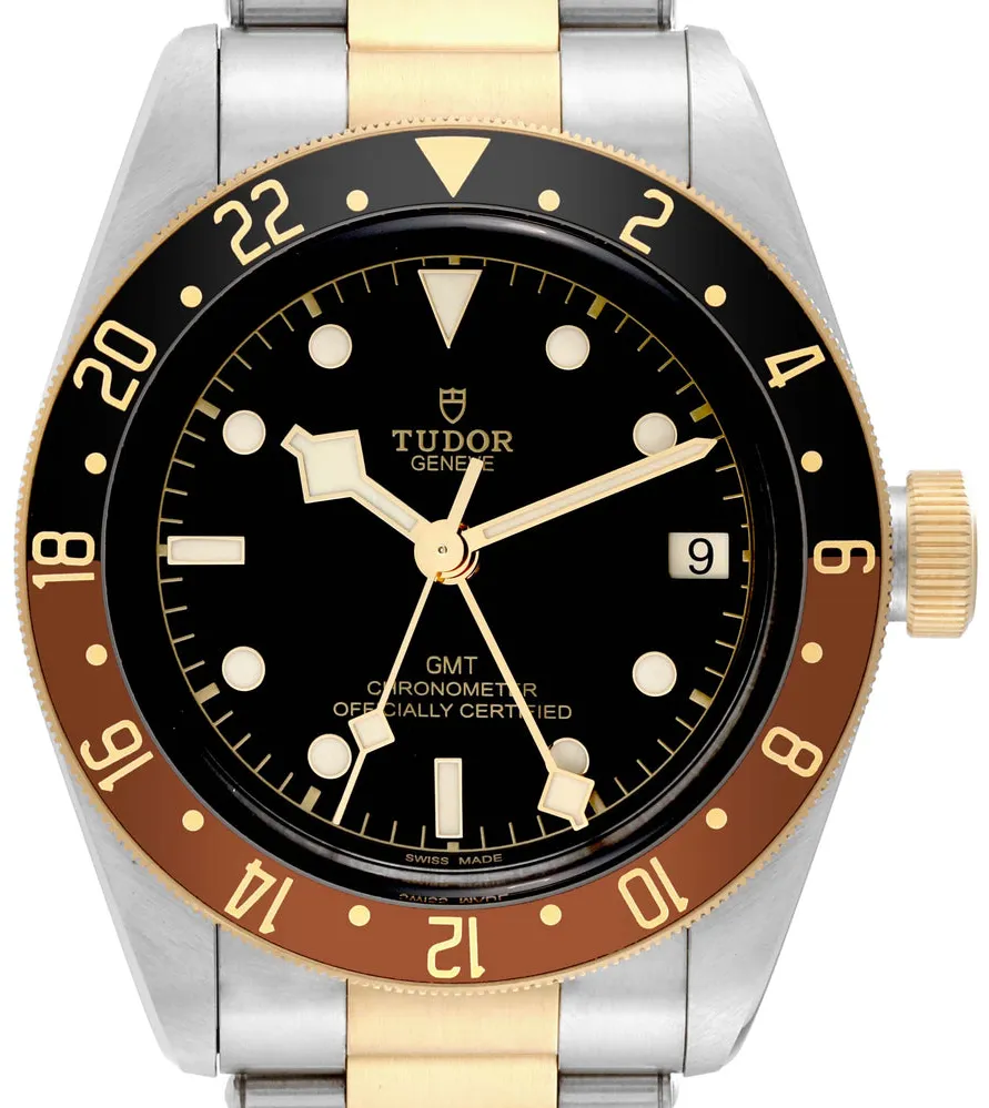Tudor Black Bay GMT 79833MN 41mm Yellow gold and stainless steel Black 2
